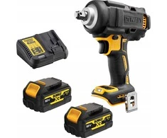 DEWALT Smūginis veržliasukis 1/2" 18V 812Nm 2x5,0Ah 4-BIEGI PIERŚCIEŃ ZABEZPIECZAJĄCY DCF891P2G