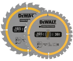 Pjovimo diskas medienai DeWalt DT90270-QZ; 165x20 mm; 2 vnt.