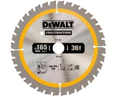 Pjovimo diskas DeWalt DT1950-QZ; 165x20 mm; Z36