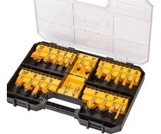 DeWalt Frezų rinkinys medienai DT90017-QZ, 22 vnt. 8mm