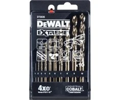 Grąžtas Grąžtų komplektas metalui DeWalt DT5935-QZ; 1-10 mm; 10 vnt.