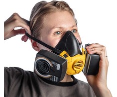 Dewalt półmaska ochronna su filtrami klasy a2p3, dydis l