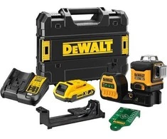 DeWALT kryžminių linijų lazerinis nivelyras DCE089D1G18 12V/18V  (1x2.0 Ah)