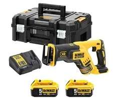 Akumuliatorinis tiesinis pjūklas DeWalt DCS367P2-QW; 18 V; 2x5,0 Ah akum.