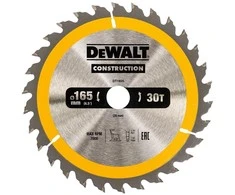 Pjovimo diskas DeWalt DT1935-QZ; 165x20 mm; Z30