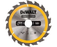 Pjovimo diskas medienai DeWalt DT1941-QZ; 184x30 mm; 18T