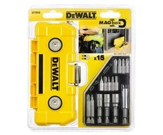 Dewalt komplektas do wkręcania 15cz. - ph1, ph2, ph3, pz1, 2x pz2 , pz3