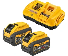 DeWalt DCB118XY2-QW akumuliatoriaus paleidimo rinkinys be juostelių, 216 Wh