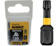Sukimo antgaliukai FLEXTORQ T30 25 mm, DeWALT, 5 vnt.