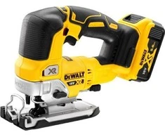 Akumuliatorinis siaurapjūklis DeWalt DCS334P2-QW; 18 V; 2x5,0 Ah akum.