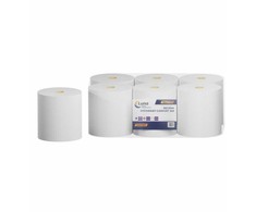DGA OPTIMA Luna Home &amp; Professional - Rankšluosčių sistema Friendly Comfort, Center Pull, makulatūra, vienas sluoksnis, 300 m - 6 ritinėliai