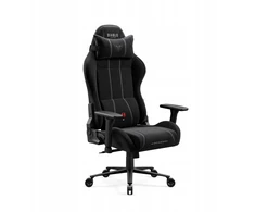 „Diablo Chairs“ juodos spalvos žaidimų kėdė, aptraukta audiniu, „Diablo X-One 2.0“, degintos juodos spalvos, normalios spalvos