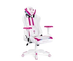 Diablo Chairs Diablo X-Ray 2.0 Normal Size Baltas-Rožinė ergonominė kėdė