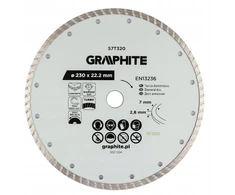 Graphite Turbo pjovimo deimantinis diskas, 230 x 22,22 mm, sausam pjovimui