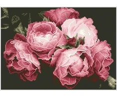 Haft diamentowy Diamond Dotz Deimantinė mozaika Vintage Roses 51x39cm DQ9020