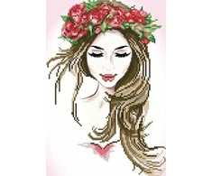 DIAMOND DOTZ Deimantinis siuvinėjimas Diamond Dotz Beauty vainike 36x49cm DD5032