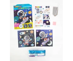 Deimantinė aplikacija DIAMOND DOTZ „DOTZ BY NUMBER FUN IN SPACE"