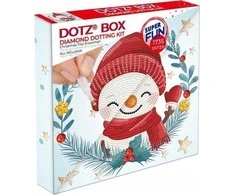 DIAMOND DOTZ DIAMOND DOTZ DOTZ DĖŽĖ KALĖDŲ TRIO sniego senelis