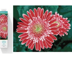 DIAMOND DOTZ Haft diamentowy Deimantinė mozaika Gerbera rožinė 58x48cm DQ10001