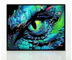DIAMOND DOTZ SUAUGUSIEMS RINKOSI NEON DRAGON EYE.