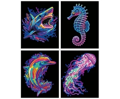 DIAMOND DOTZ SUAUGUSIEMS SU NEON SEA LIFE