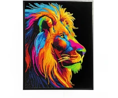 DIAMOND DOTZ Suaugusiesiems flocked neon švytintis pride (018-DD25035)