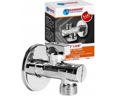 Diamond kampinis rutulinis vožtuvas su mini filtru, įdarine dėže ir sunkia metaline drugelio sklende 1/2"x3/4" ART.702-1/2X3/4