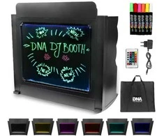 DNA Professional DJ BOOTH BK - DJ booth with illuminated RGB LED panel (juodas)