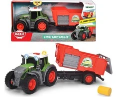 „Dickie Farm Tractor Fendt“ su priekaba 26 cm šienu