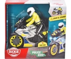 Dickie padažo policijos motociklas 17 cm