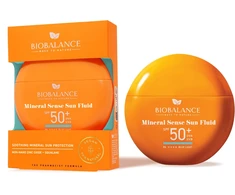 Bio Balance Mineral Sense apsauginis nuo saulės skystis veidui prieš buvimą saulėje SPF 50, 40 ml