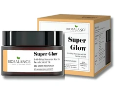 Bio Balance Super Glow Brightening Anti-Aging &amp; Anti-Wrinkle Morning &amp; Evening Gel Kreminis For Face, 50 ml