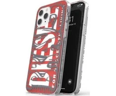 Diesel Snap Case Clear AOP Apple iPhone 12 Pro Max dėklas telefonui raudonos ir pilkos spalvos 42568