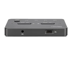Digitus DA-71545-1 saugojimo diskų prijungimo stotis USB 3.2 Gen 1 (3.1 Gen 1) Type-C Juoda