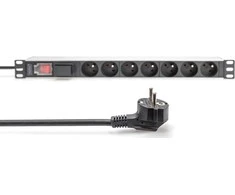 DIGITUS PDU 1U 7xCEE7/5 FR-Ausgnge 230V/16A juodas