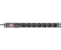 DIGITUS PDU 1U 7xCEE7/5 FR-Ausgnge 230V/16A juodas
