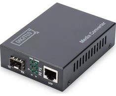 Digitus Skaitmenas | Gigabito eterneto medijos keitiklis, SFP SFP atviras lizdas, be SFP modulio | DN-82130 | SFP | 10/100/1000 Mbps prievadas