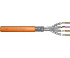 Digitus Kabelis instalacyjny kat.7, S/FTP, Cca-s1a d1 a1, AWG 23/1, LSOH, 500m, oranžinė, szpula