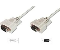 Digitus DB-9 - DB-9, 5m, Beish (AK-610203-050-E)