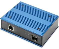 Maršrutizatorius Digitus 10/100/1000Base-TX PoE zu 1000Base-FX Medienkonverter