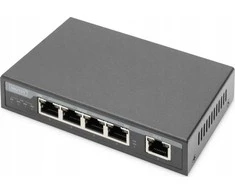 Šakotuvas „Digitus Digitus“ 4 prievadų Gigabit 4PPoE plėstuvas, 802.3at, 60 W