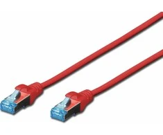 Digitus DIGITUS Ecoline - Komutacinis kabelis - RJ-45 (M) - RJ-45 (M) - 2.0m - SFTP - CAT 5E - Raudona (KV -1532- 020 / R)