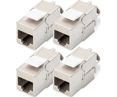 Digitus Digitus Módulo Keystone CAT 6A, revestido, sem ferramentas - 4 kst
