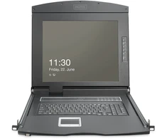 Digitus DIGITUS modulinė 19" HD LCD 16 prievadų HDMI KVM konsola Šveicarija