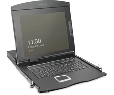 Digitus DIGITUS modulinė 19" HD LCD 16 prievadų HDMI KVM konsola Šveicarija