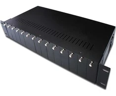 DIGITUS Medienkonverter Chassis 2HE 14-Slots juodas
