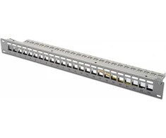 DIGITUS Patchpanel 1HE 24 prievadų modulinis patchpanel pilkas