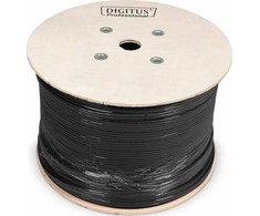 Digitus Professional Digitus U/UTP cat.6 PE kabelis lauko sausas juodas Fca DK-1611-V-5-OD /500m/