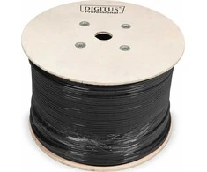 Digitus Professional Digitus U/UTP cat.6 PE kabelis lauko sausas juodas Fca DK-1611-V-5-OD /500m/