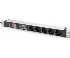 DIGITUS PDU 1HE 5x Schuko 16A Ausgnge 230V/16A juodas